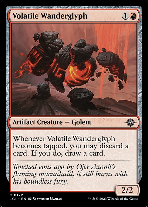 Magic the Gathering Card - Volatile Wanderglyph - MTG Circle