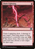Magic the Gathering Card - Chain Lightning - MTG Circle