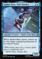 Magic the Gathering Card - Spider-Byte, Web Warden - MTG Circle