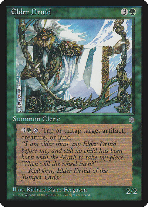 Magic the Gathering Card - Elder Druid - MTG Circle