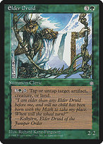 Magic the Gathering Card - Elder Druid - MTG Circle