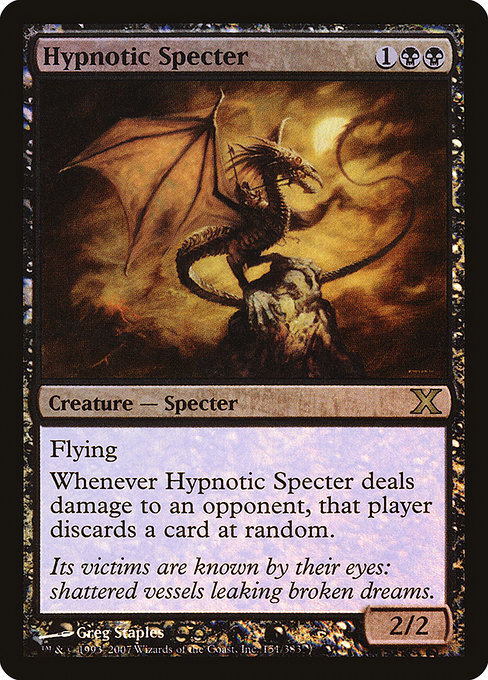 Magic the Gathering Card - Hypnotic Specter - MTG Circle