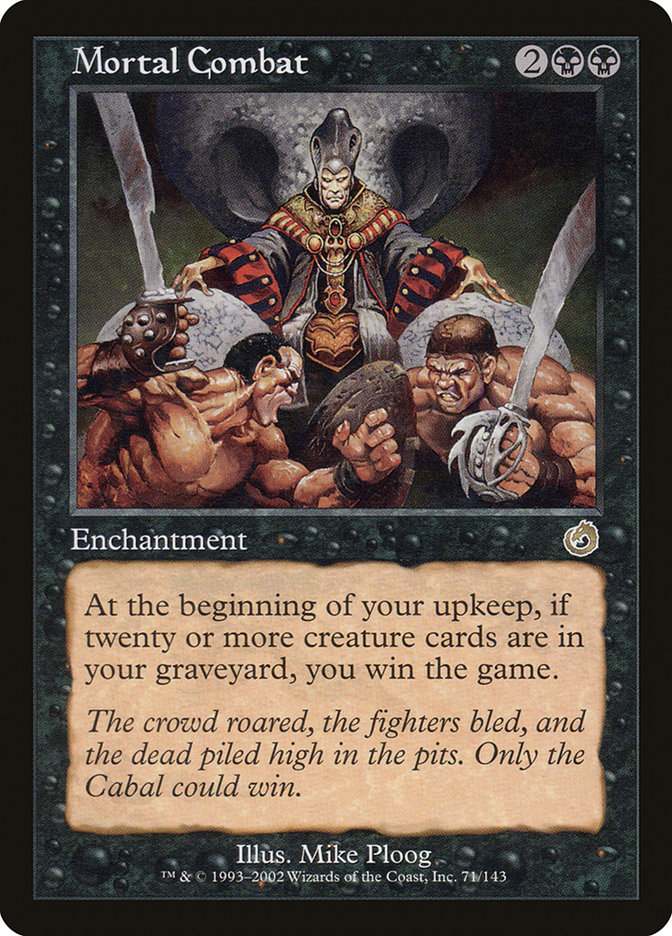 Magic the Gathering Card - Mortal Combat - MTG Circle