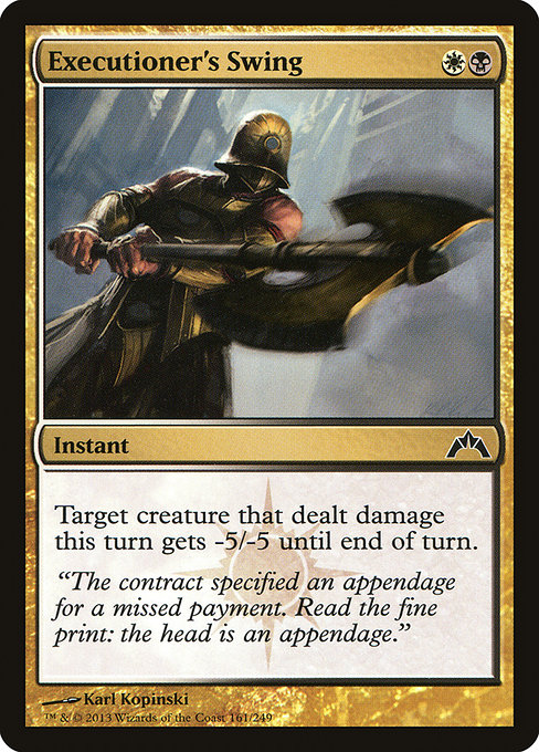 Magic the Gathering Card - Executioner's Swing - MTG Circle