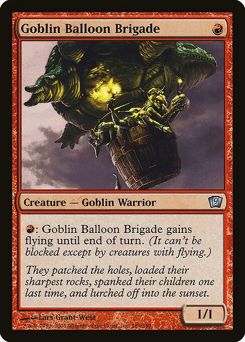 Magic the Gathering Card - Goblin Balloon Brigade - MTG Circle
