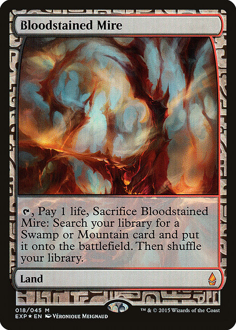 Magic the Gathering Card - Bloodstained Mire - MTG Circle