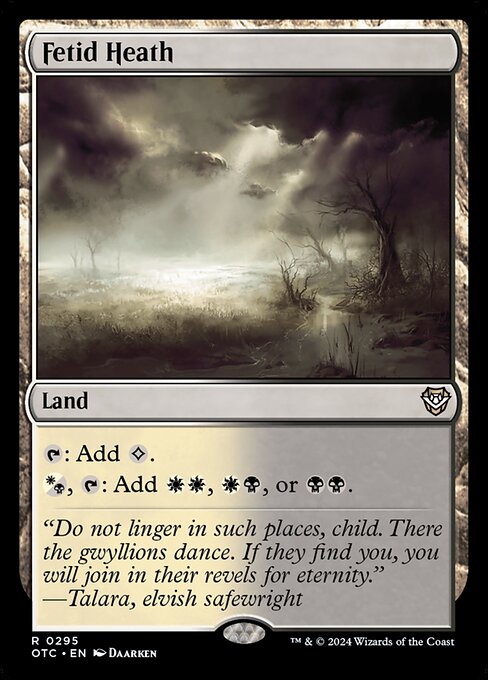 Magic the Gathering Card - Fetid Heath - MTG Circle