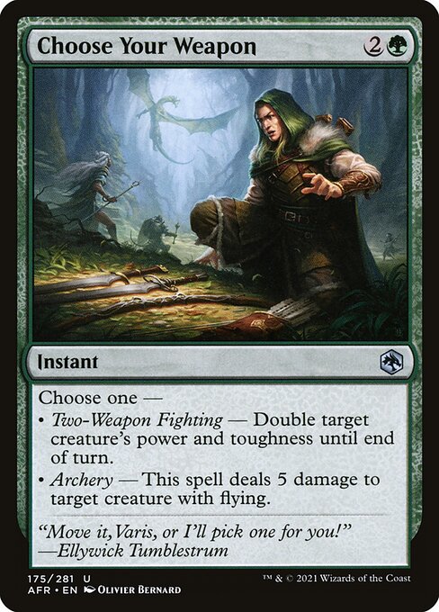Magic the Gathering Card - Choose Your Weapon - MTG Circle