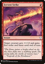 Magic the Gathering Card - Fervent Strike - MTG Circle