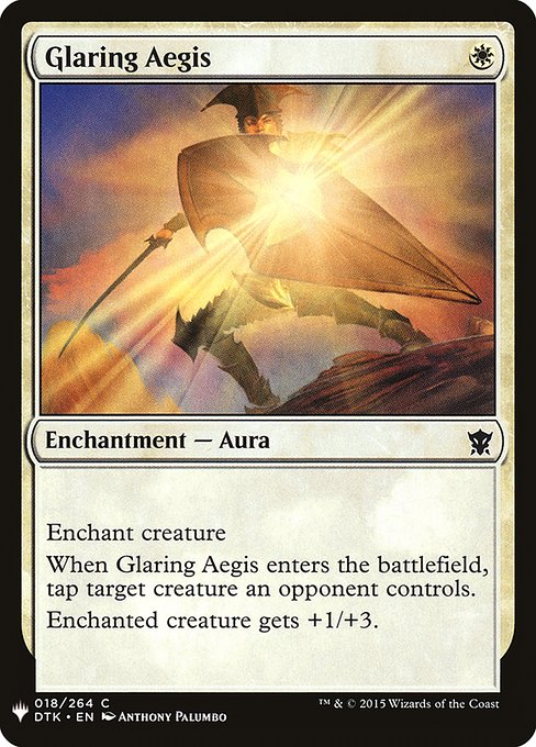 Magic the Gathering Card - Glaring Aegis - MTG Circle