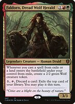 Magic the Gathering Card - Faldorn, Dread Wolf Herald - MTG Circle