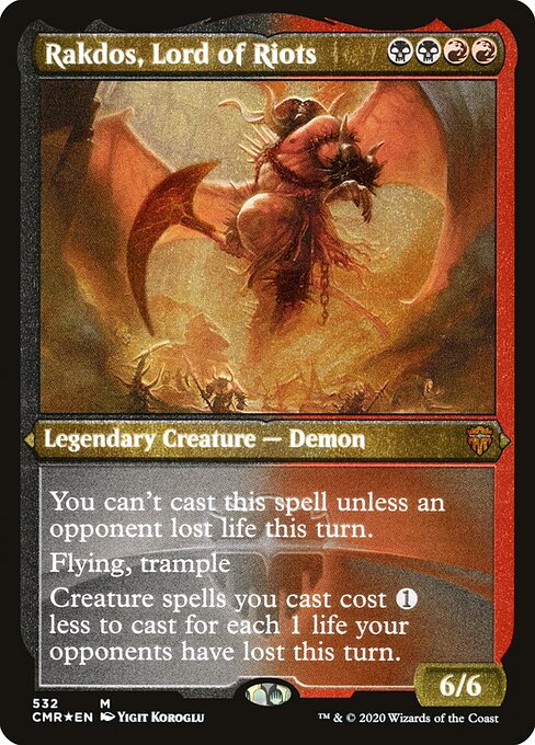 Magic the Gathering Card - Rakdos, Lord of Riots - MTG Circle