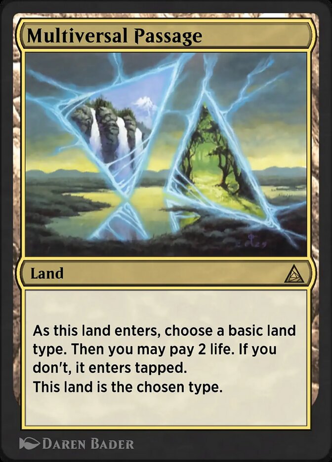Magic the Gathering Card - Multiversal Passage - MTG Circle
