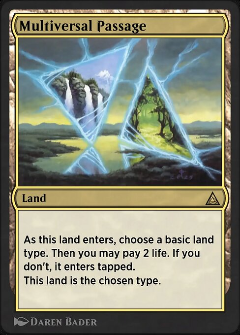 Magic the Gathering Card - Multiversal Passage - MTG Circle