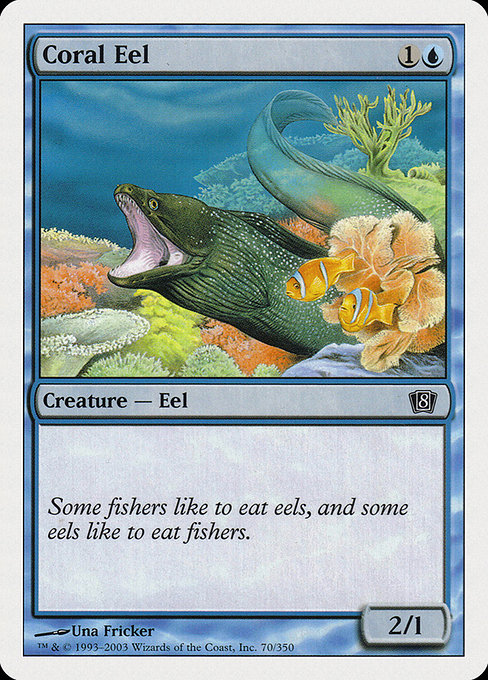 Magic the Gathering Card - Coral Eel - MTG Circle