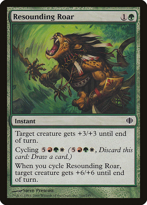 Magic the Gathering Card - Resounding Roar - MTG Circle