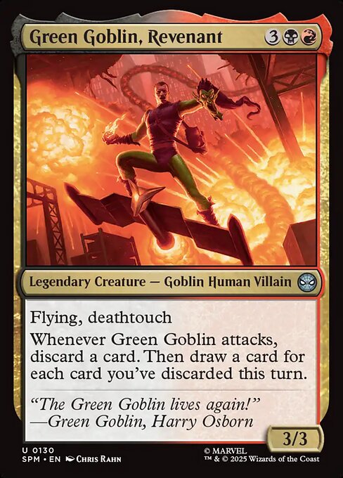 Magic the Gathering Card - Green Goblin, Revenant - MTG Circle