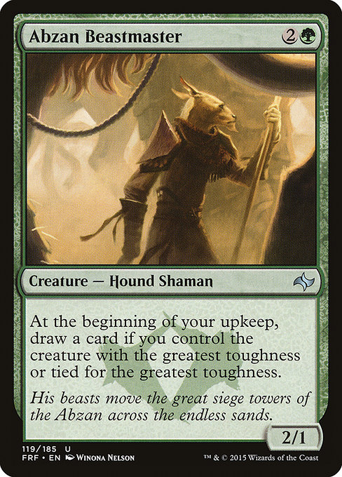 Magic the Gathering Card - Abzan Beastmaster - MTG Circle
