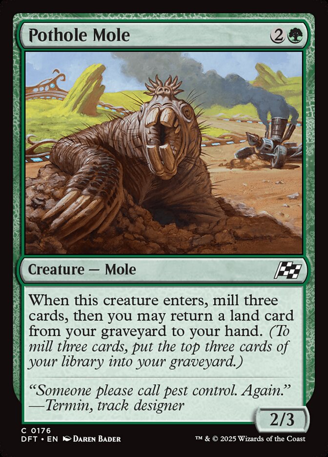 Magic the Gathering Card - Pothole Mole - MTG Circle