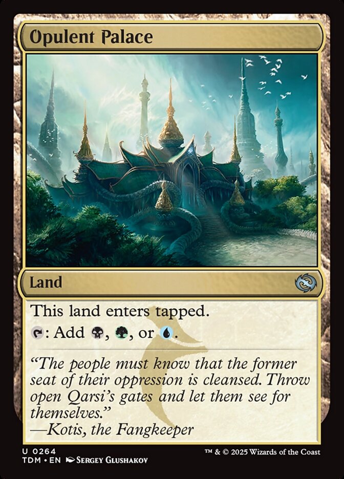 Magic the Gathering Card - Opulent Palace - MTG Circle