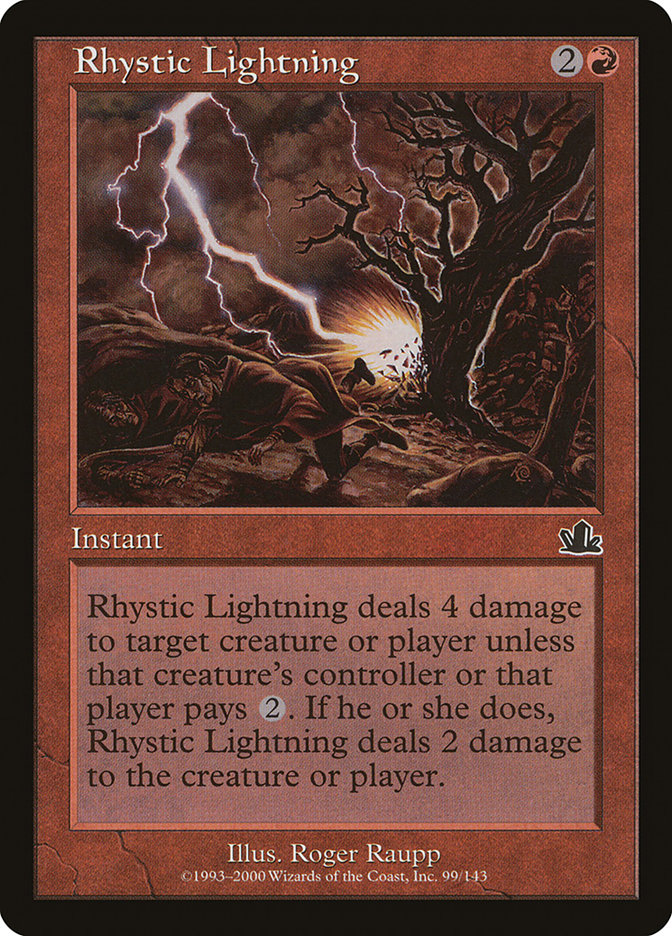 Magic the Gathering Card - Rhystic Lightning - MTG Circle