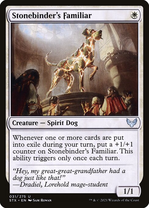 Magic the Gathering Card - Stonebinder's Familiar - MTG Circle
