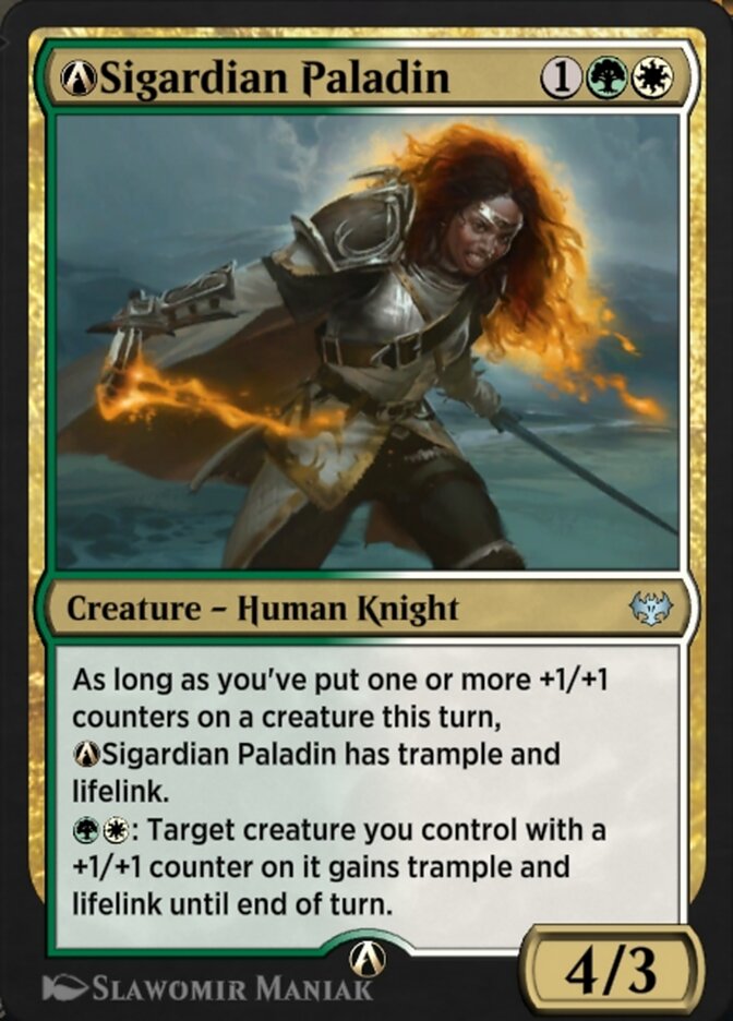 Magic the Gathering Card - A-Sigardian Paladin - MTG Circle