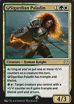 Magic the Gathering Card - A-Sigardian Paladin - MTG Circle