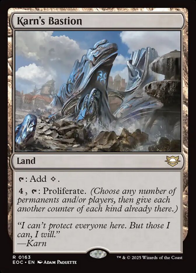 Magic the Gathering Card - Karn's Bastion - MTG Circle