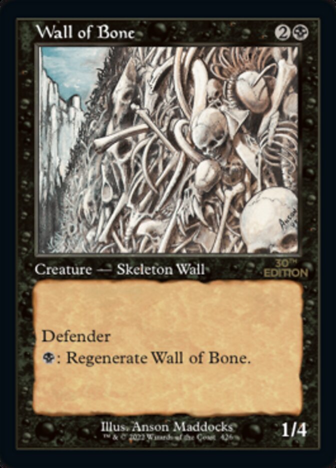 Magic the Gathering Card - Wall of Bone - MTG Circle