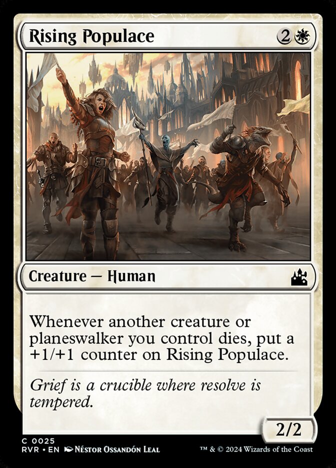 Magic the Gathering Card - Rising Populace - MTG Circle