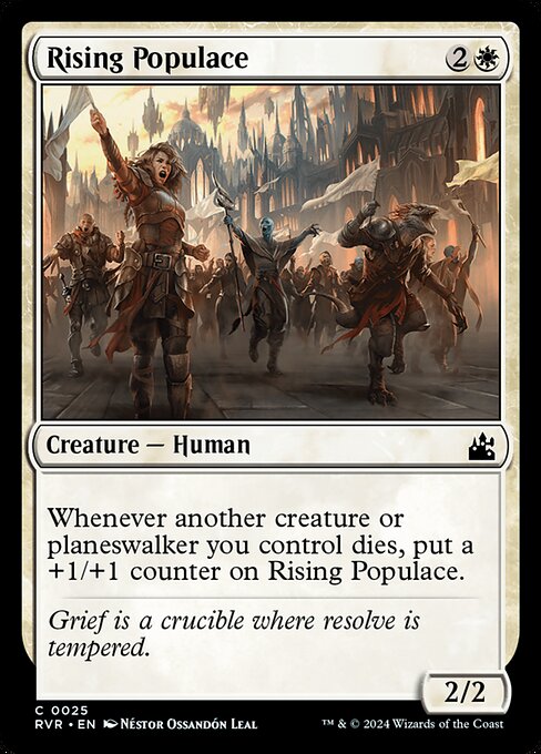 Magic the Gathering Card - Rising Populace - MTG Circle