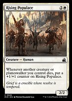 Magic the Gathering Card - Rising Populace - MTG Circle