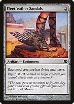 Magic the Gathering Card - Fleetfeather Sandals - MTG Circle