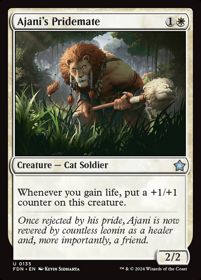 Magic the Gathering Card - Ajani's Pridemate - MTG Circle