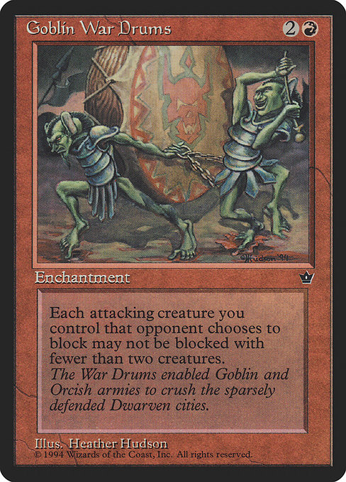Magic the Gathering Card - Goblin War Drums - MTG Circle