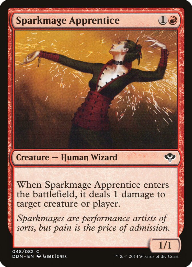 Magic the Gathering Card - Sparkmage Apprentice - MTG Circle