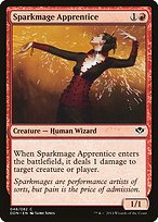 Magic the Gathering Card - Sparkmage Apprentice - MTG Circle