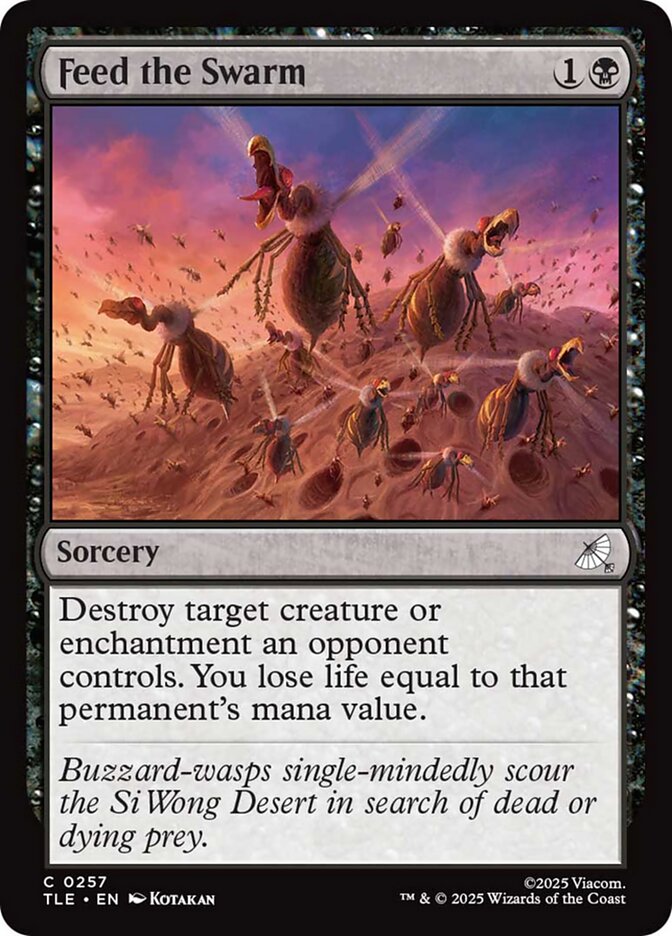 Magic the Gathering Card - Feed the Swarm - MTG Circle