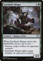 Magic the Gathering Card - Sawblade Slinger - MTG Circle