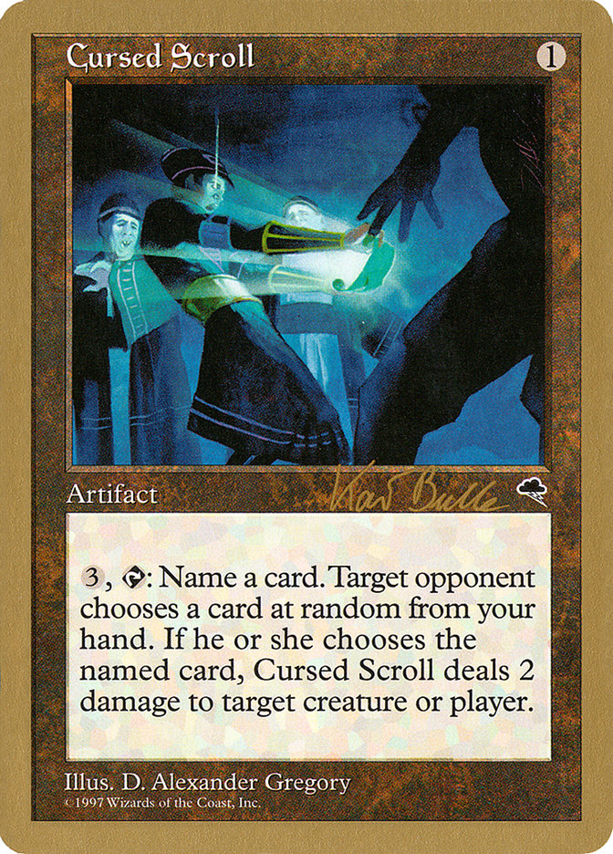 Magic the Gathering Card - Cursed Scroll - MTG Circle