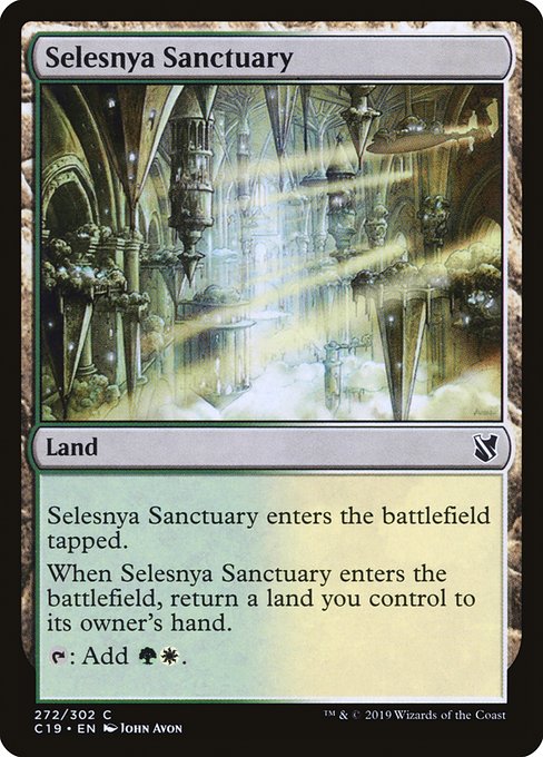 Magic the Gathering Card - Selesnya Sanctuary - MTG Circle