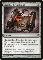 Magic the Gathering Card - Scroll of Griselbrand - MTG Circle