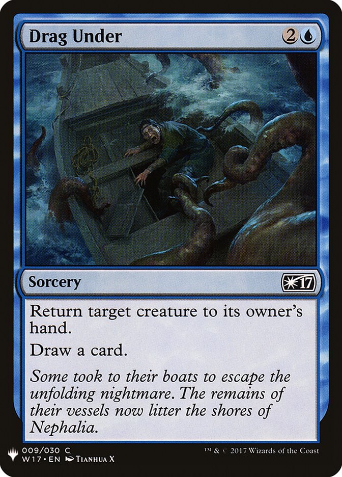 Magic the Gathering Card - Drag Under - MTG Circle