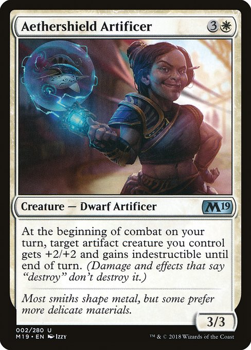 Magic the Gathering Card - Aethershield Artificer - MTG Circle