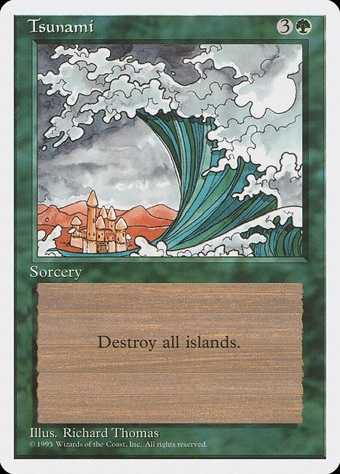 Magic the Gathering Card - Tsunami - MTG Circle