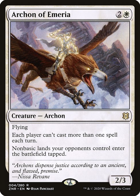 Magic the Gathering Card - Archon of Emeria - MTG Circle