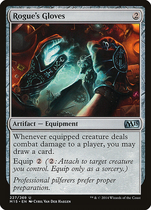 Magic the Gathering Card - Rogue's Gloves - MTG Circle