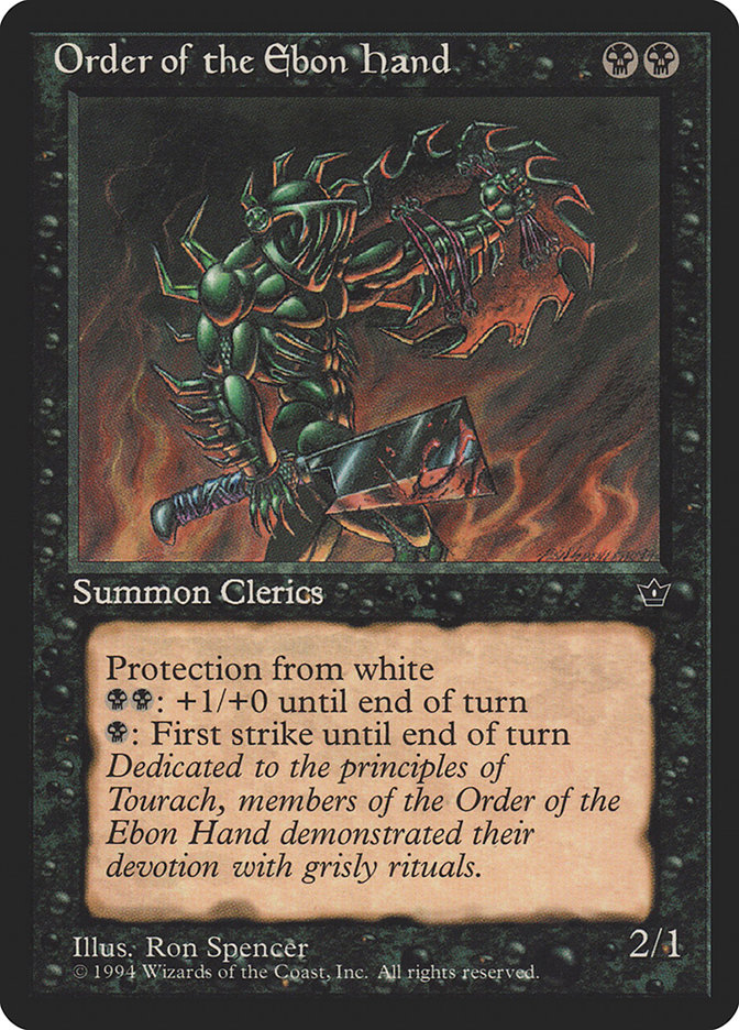 Magic the Gathering Card - Order of the Ebon Hand - MTG Circle