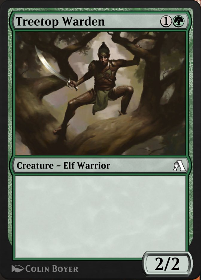 Magic the Gathering Card - Treetop Warden - MTG Circle